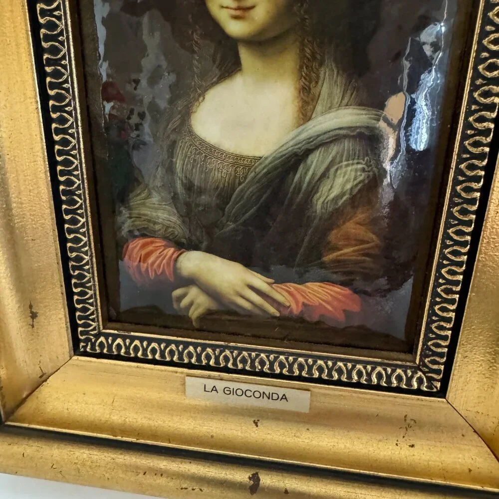 Vintage Reproduction Leonardo da Vinci Mona Lisa La Giaconda